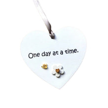 Load image into Gallery viewer, Wooden Heart Pocket Teddy Bear Hug
