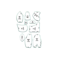 Load image into Gallery viewer, DIY Memory Bear Template Ruler Set
