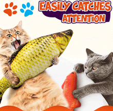 Load image into Gallery viewer, Catnip fish toy
