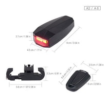 Load image into Gallery viewer, Bicycle Rear Light Remote Control Alarm Lock
