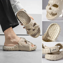 Load image into Gallery viewer, Skull Design Single Band Slippers
