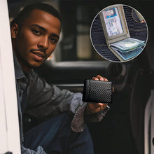 Load image into Gallery viewer, Genuine Leather Anti-theft Swipe Card Holder
