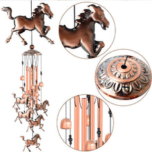 Load image into Gallery viewer, Retro Bronze Horse Wind Chime
