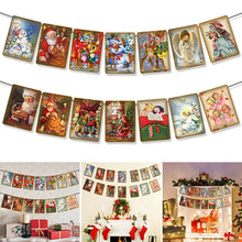 Load image into Gallery viewer, Vintage Style Christmas Banner
