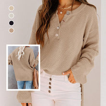 Load image into Gallery viewer, Button Solid Sweater
