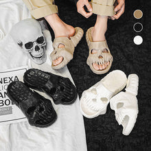 Load image into Gallery viewer, Skull Design Single Band Slippers
