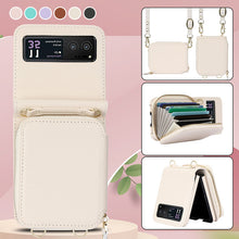 Load image into Gallery viewer, Leather Zipper Card Holder for Samsung Galaxy Z Flip3/4/5
