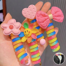 Load image into Gallery viewer, Colorful Telephone Line Hair Bands
