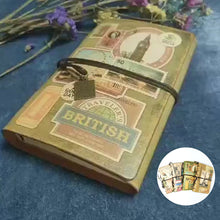 Load image into Gallery viewer, Vintage PU Leather Blank Kraft Bullet Journal
