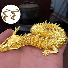 Load image into Gallery viewer, Gold Dragon with Movable Joints
