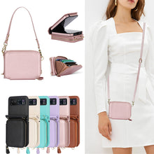 Load image into Gallery viewer, Leather Zipper Card Holder for Samsung Galaxy Z Flip3/4/5
