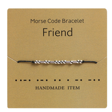 Load image into Gallery viewer, Morse Code Couple Bracelet
