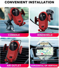 Load image into Gallery viewer, Smart Wireless Auto-Sensing Car Phone Holder Charger

