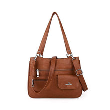 Load image into Gallery viewer, Multifunctional Crossbody Bag Three Compartments Handbag
