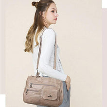 Load image into Gallery viewer, Multifunctional Crossbody Bag Three Compartments Handbag
