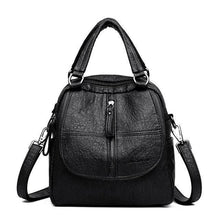 Load image into Gallery viewer, Fashion Leather Multipurpose Backpack Shoulder Handbag
