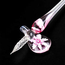 Load image into Gallery viewer, Glass Calligraphy Pen Set with Ink and Pen Rest
