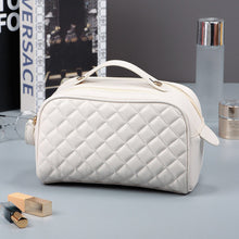 Load image into Gallery viewer, Quilted Plaid Cosmetic Bag
