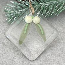 Load image into Gallery viewer, Fused Glass Christmas Tree Decoration
