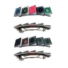 Load image into Gallery viewer, 📗📕📔📙Miniature book hair clip barrette
