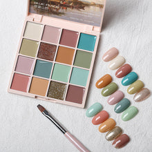 Load image into Gallery viewer, New Model 16 Colors Solid Nail Polish Platter

