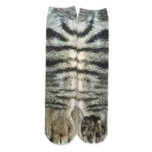 Load image into Gallery viewer, 3D Print Novelty Animal Paw Socks
