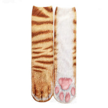 Load image into Gallery viewer, 3D Print Novelty Animal Paw Socks
