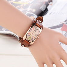 Load image into Gallery viewer, Vintage Leather Quartz Stone Women&#39;s Watch
