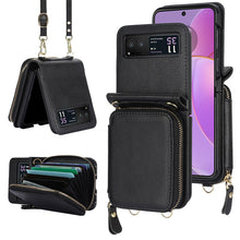 Load image into Gallery viewer, Leather Zipper Card Holder for Samsung Galaxy Z Flip3/4/5
