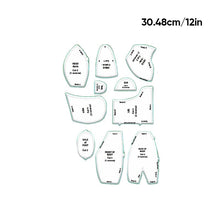 Load image into Gallery viewer, DIY Memory Bear Template Ruler Set
