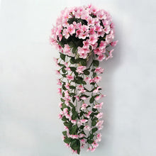 Load image into Gallery viewer, Vivid Artificial Hanging Orchid Bunch
