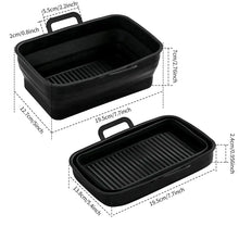 Load image into Gallery viewer, Foldable Air Fryer Silicone Baking Tray
