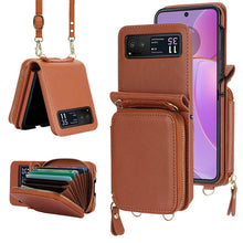 Load image into Gallery viewer, Leather Zipper Card Holder for Samsung Galaxy Z Flip3/4/5
