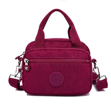 Load image into Gallery viewer, Functional Multi-Compartment Solid Color Handbag
