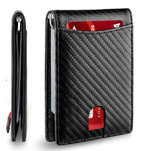 Load image into Gallery viewer, Genuine Leather Anti-theft Swipe Card Holder
