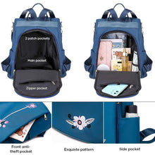 Load image into Gallery viewer, Waterproof Embroidered Backpack

